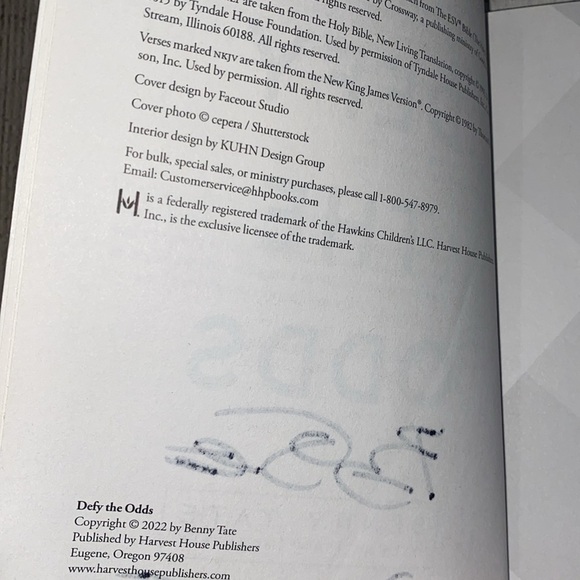 Defy the Odds by Benny Tate book - Picture 5 of 10
